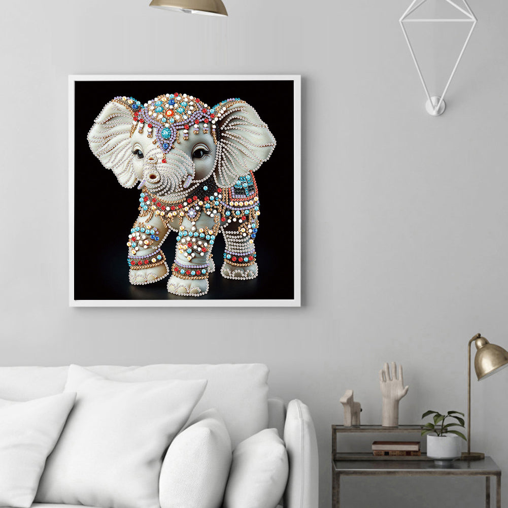 Elephant - Special Shaped Drill Diamond Painting 30*30CM