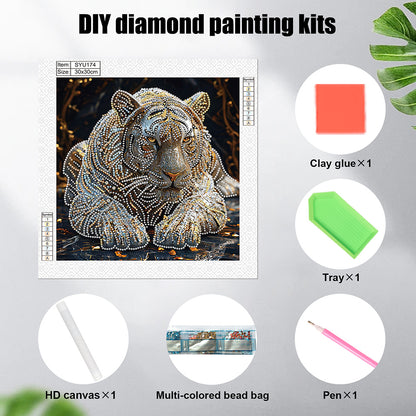 Tiger - Special Shaped Drill Diamond Painting 30*30CM