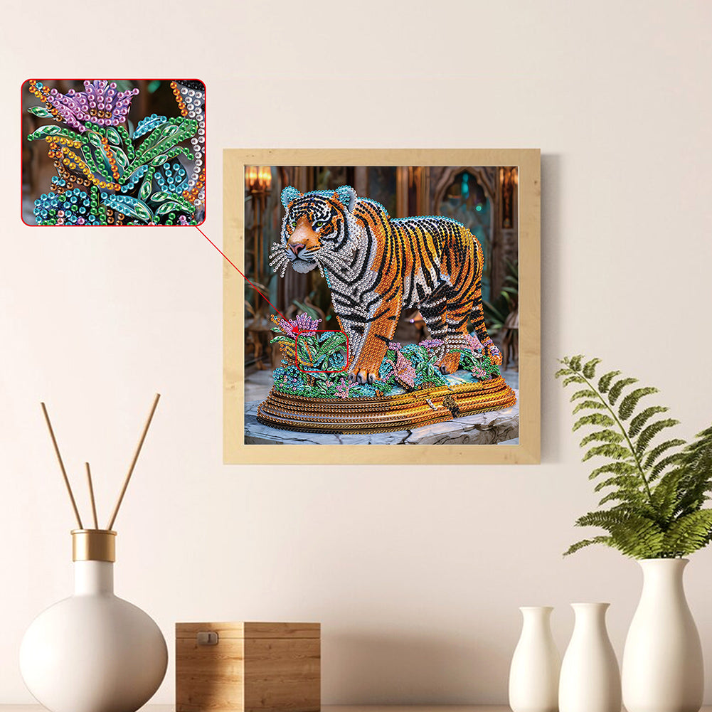 Tiger - Special Shaped Drill Diamond Painting 30*30CM