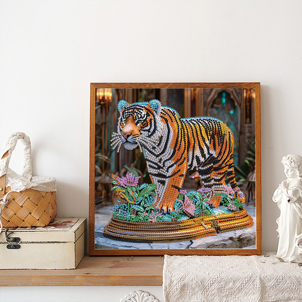Tiger - Special Shaped Drill Diamond Painting 30*30CM