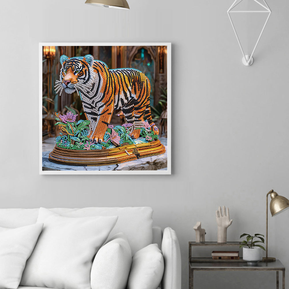 Tiger - Special Shaped Drill Diamond Painting 30*30CM