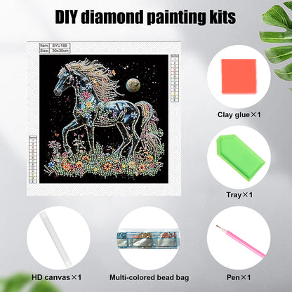 Horse - Special Shaped Drill Diamond Painting 30*30CM