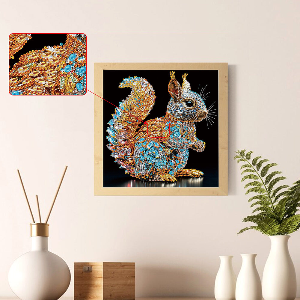 Squirrel - Special Shaped Drill Diamond Painting 30*30CM