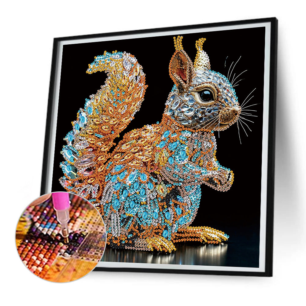 Squirrel - Special Shaped Drill Diamond Painting 30*30CM
