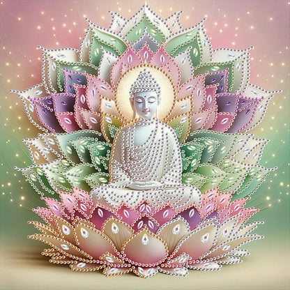 Buddha Statue - Special Shaped Drill Diamond Painting 30*30CM