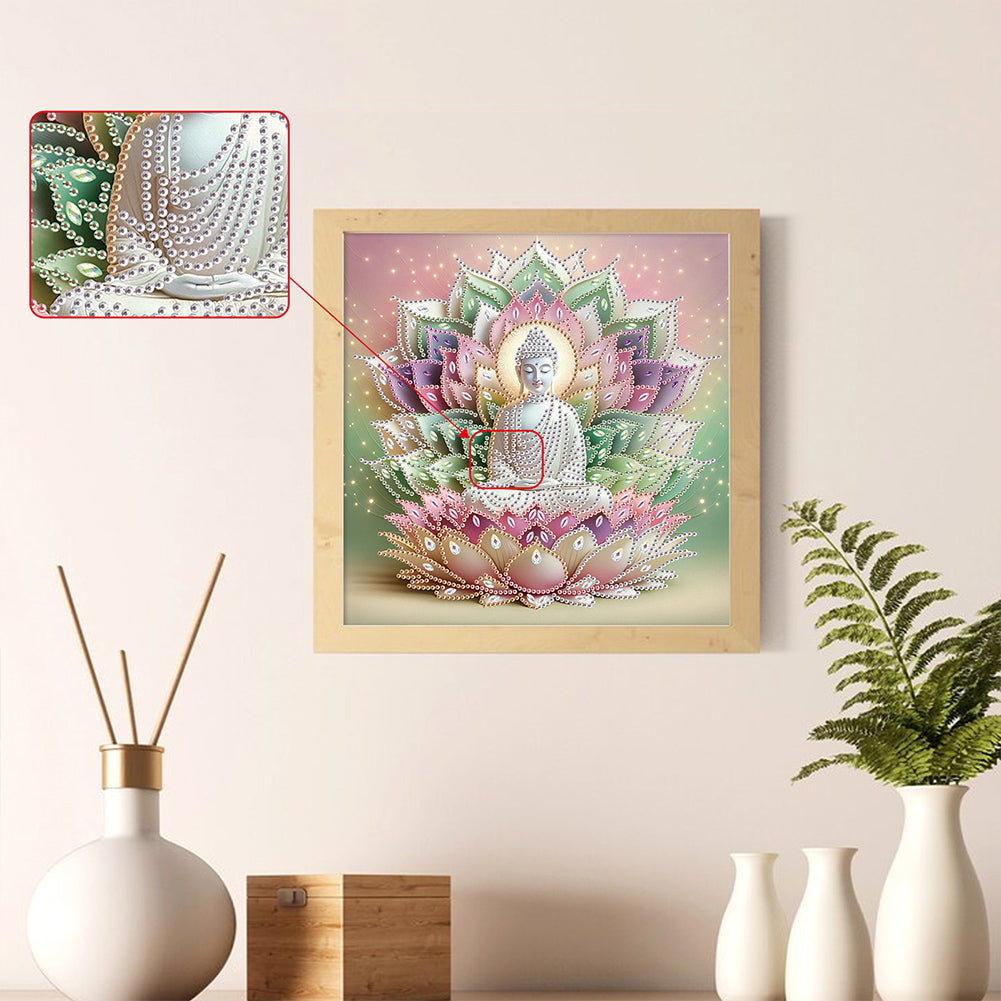 Buddha Statue - Special Shaped Drill Diamond Painting 30*30CM