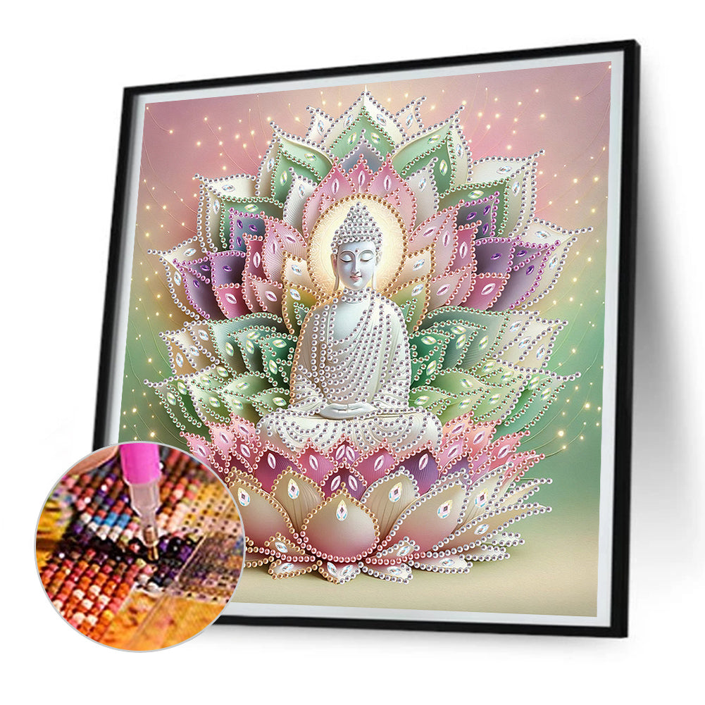 Buddha Statue - Special Shaped Drill Diamond Painting 30*30CM