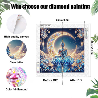 Buddha Statue - Special Shaped Drill Diamond Painting 30*30CM