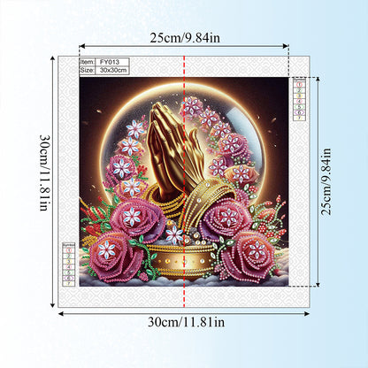 Buddha Statue - Special Shaped Drill Diamond Painting 30*30CM