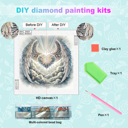 Wings - Special Shaped Drill Diamond Painting 30*30CM
