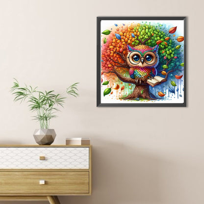 Owl - Full Round Drill Diamond Painting 30*30CM
