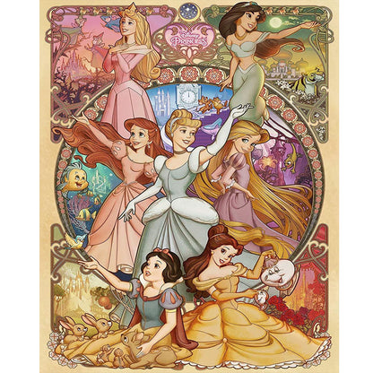 Disney Princesses - Full Round Drill Diamond Painting 40*50CM
