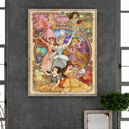 Disney Princesses - Full Round Drill Diamond Painting 40*50CM