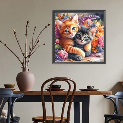 Cat - Full Round Drill Diamond Painting 40*40CM