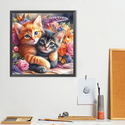 Cat - Full Round Drill Diamond Painting 40*40CM
