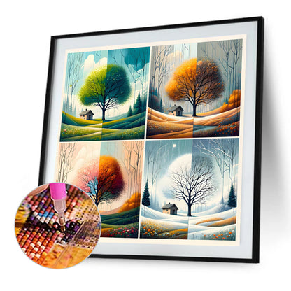 Four Seasons - Full Square Drill Diamond Painting 50*50CM
