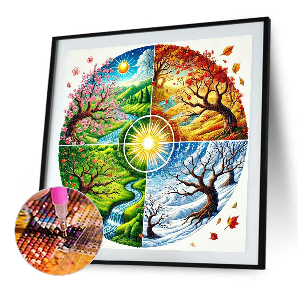 Four Seasons - Full Square Drill Diamond Painting 50*50CM