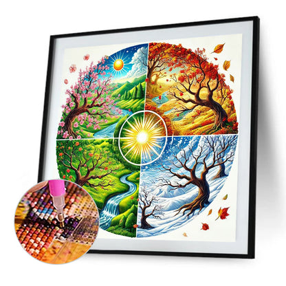 Four Seasons - Full Square Drill Diamond Painting 50*50CM