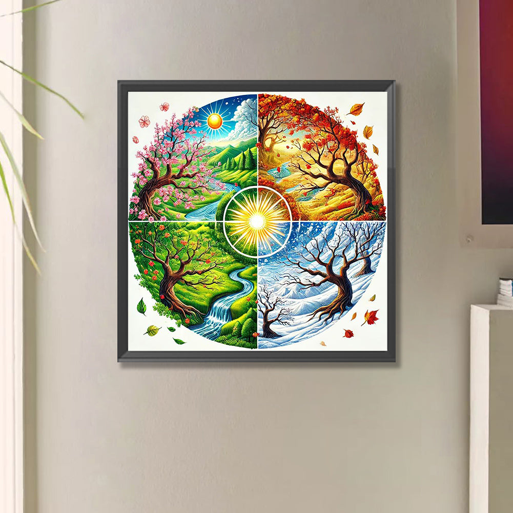 Four Seasons - Full Square Drill Diamond Painting 50*50CM