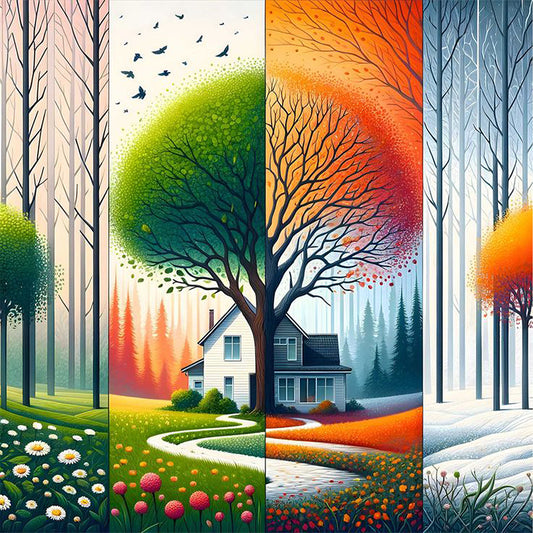 Four Seasons - Full Square Drill Diamond Painting 50*50CM