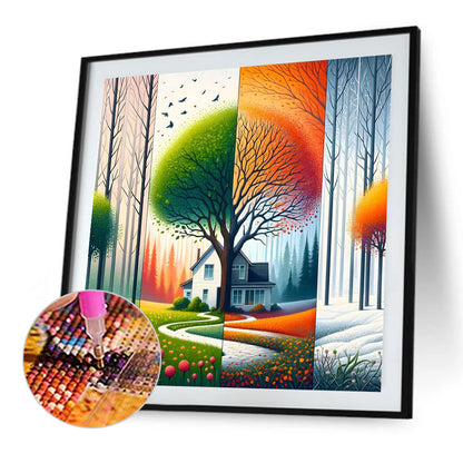 Four Seasons - Full Square Drill Diamond Painting 50*50CM