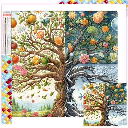 Four Seasons - Full Square Drill Diamond Painting 50*50CM