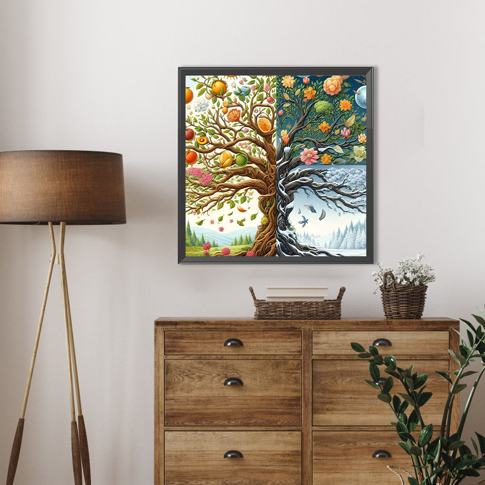 Four Seasons - Full Square Drill Diamond Painting 50*50CM