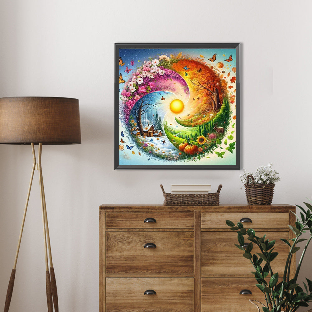 Four Seasons - Full Square Drill Diamond Painting 50*50CM