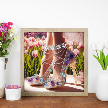 Exquisite High Heels - Special Shaped Drill Diamond Painting 30*30CM