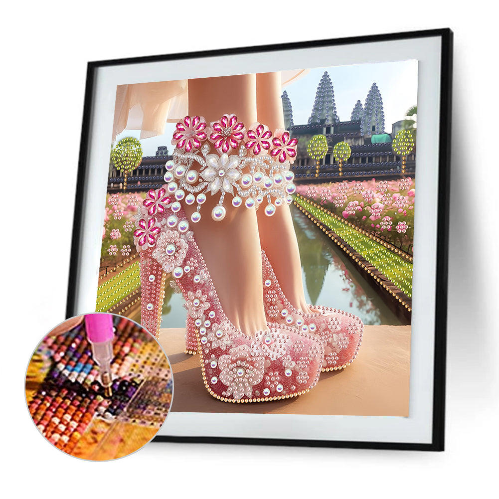 Exquisite High Heels - Special Shaped Drill Diamond Painting 30*30CM