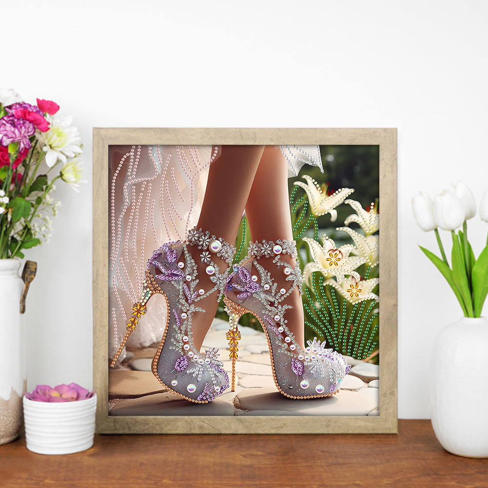 Exquisite High Heels - Special Shaped Drill Diamond Painting 30*30CM