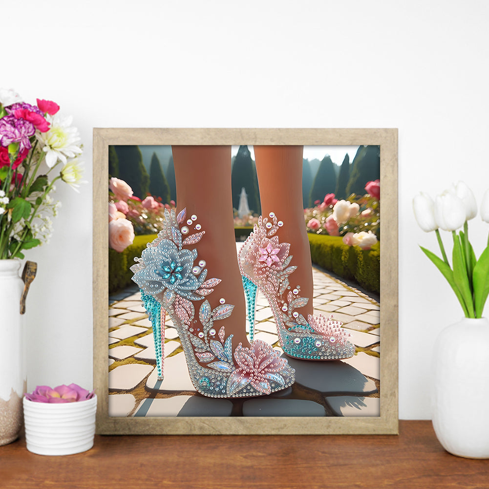 Exquisite High Heels - Special Shaped Drill Diamond Painting 30*30CM