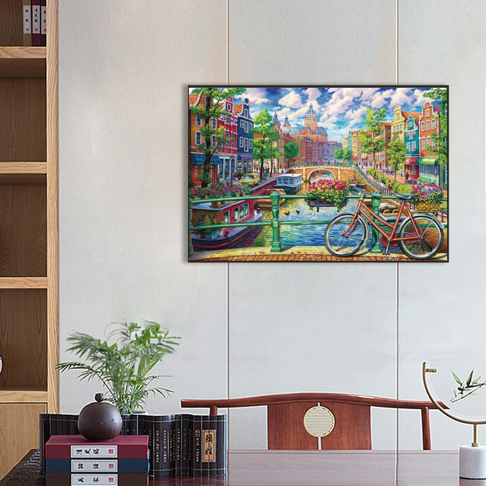 City - Full Square Drill Diamond Painting 60*40CM
