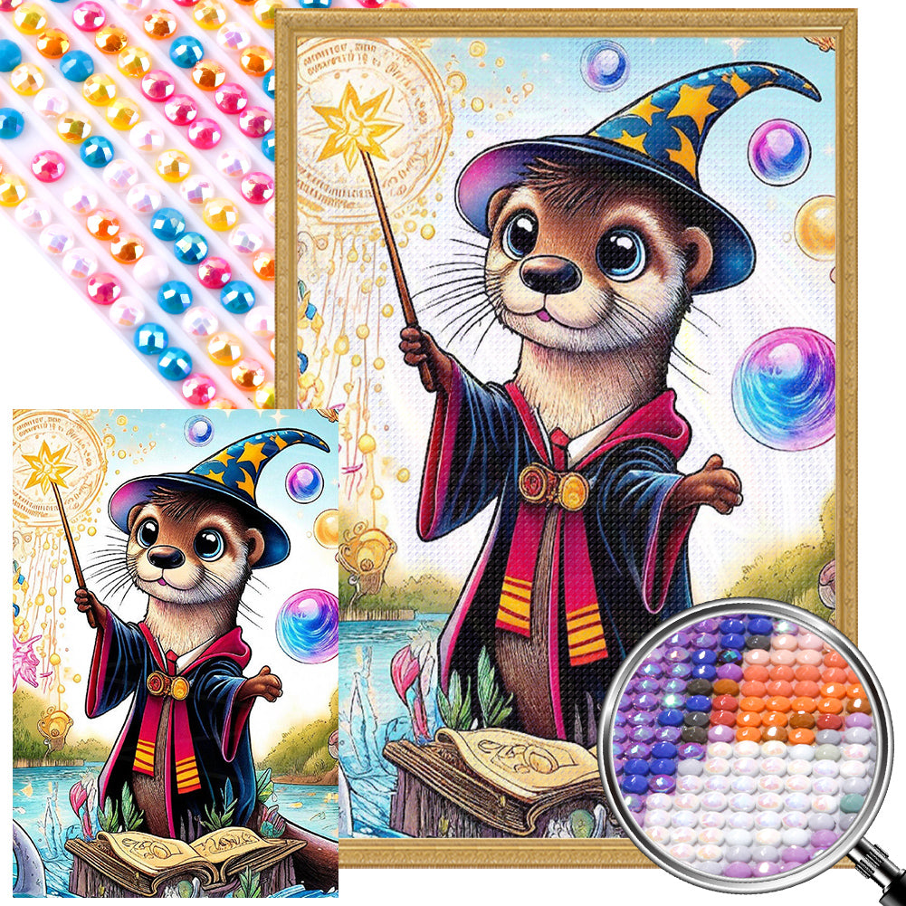 Wizard Otter - Full AB Round Drill Diamond Painting 40*60CM