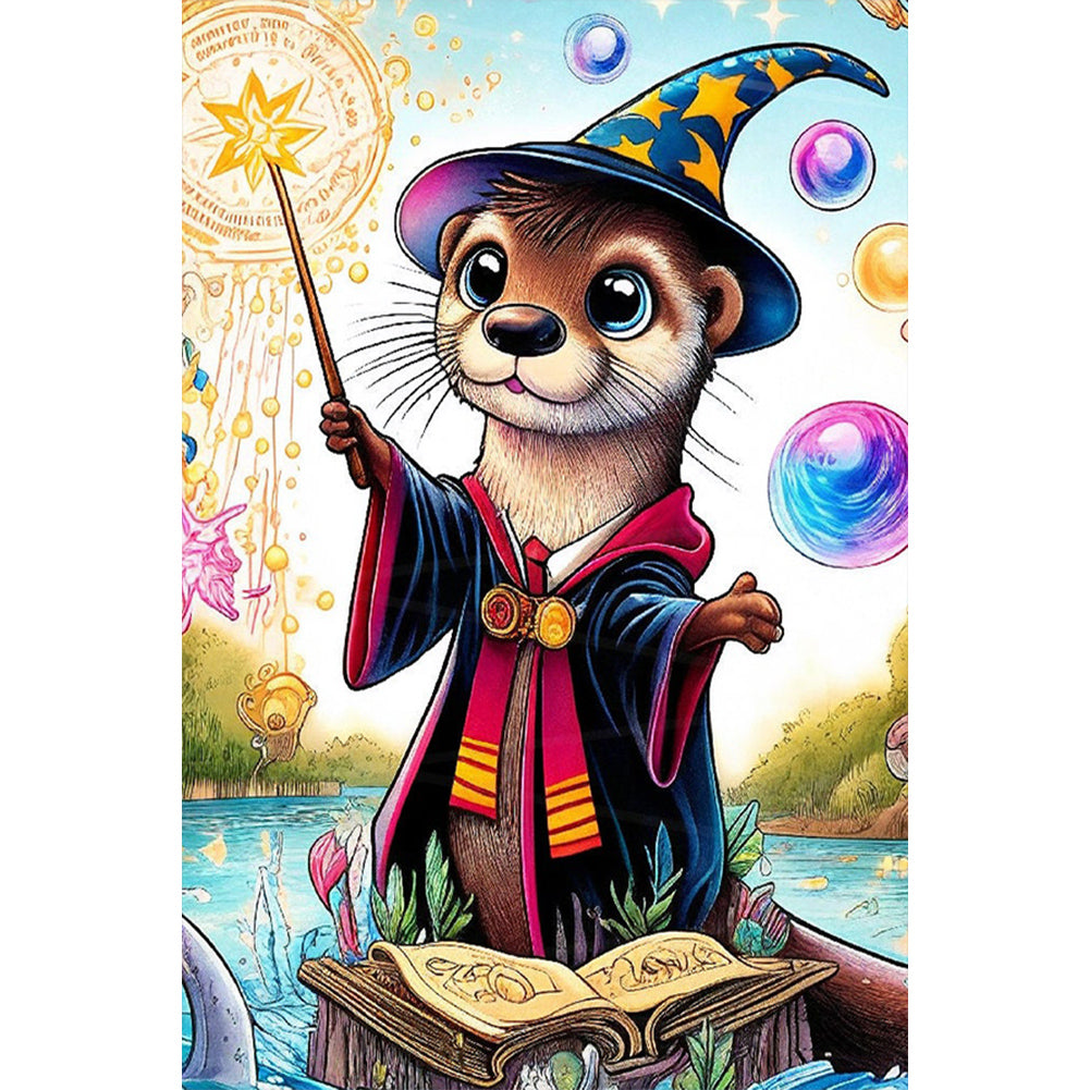 Wizard Otter - Full AB Round Drill Diamond Painting 40*60CM