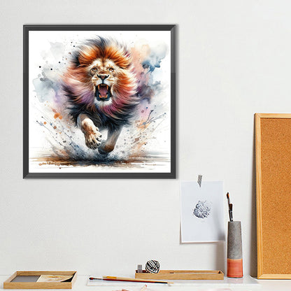 Lion - Full Round Drill Diamond Painting 40*40CM