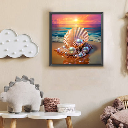 Sunset Pearl - Full Round Drill Diamond Painting 30*30CM