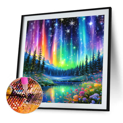 Aurora Forest - Full Round Drill Diamond Painting 30*30CM