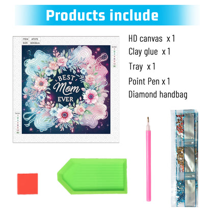 Mother'S Day - Special Shaped Drill Diamond Painting 30*30CM