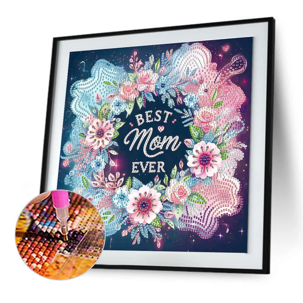 Mother'S Day - Special Shaped Drill Diamond Painting 30*30CM
