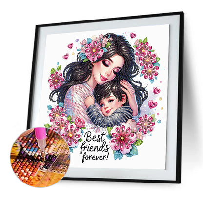 Mother'S Day - Special Shaped Drill Diamond Painting 30*30CM