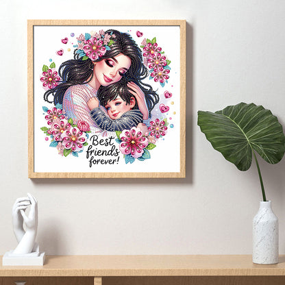 Mother'S Day - Special Shaped Drill Diamond Painting 30*30CM