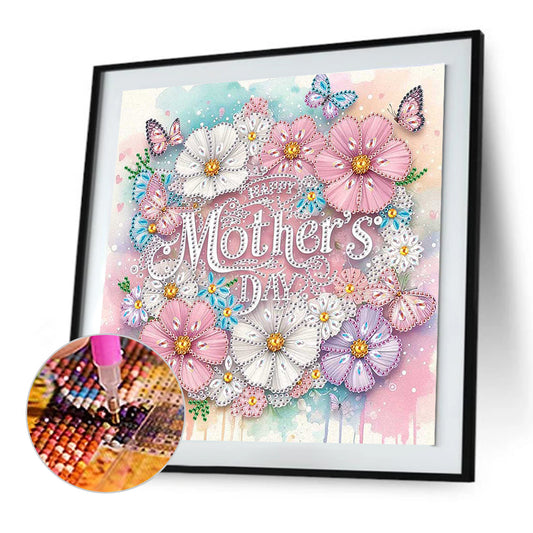 Mother'S Day - Special Shaped Drill Diamond Painting 30*30CM