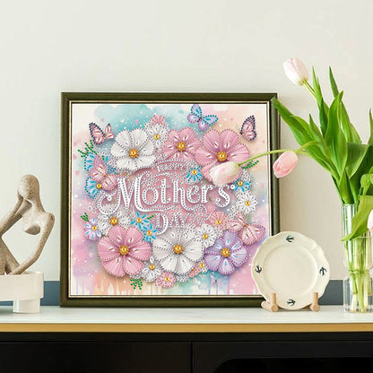Mother'S Day - Special Shaped Drill Diamond Painting 30*30CM