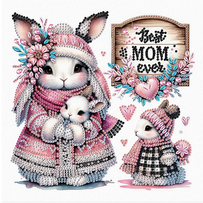 Mother'S Day - Special Shaped Drill Diamond Painting 30*30CM