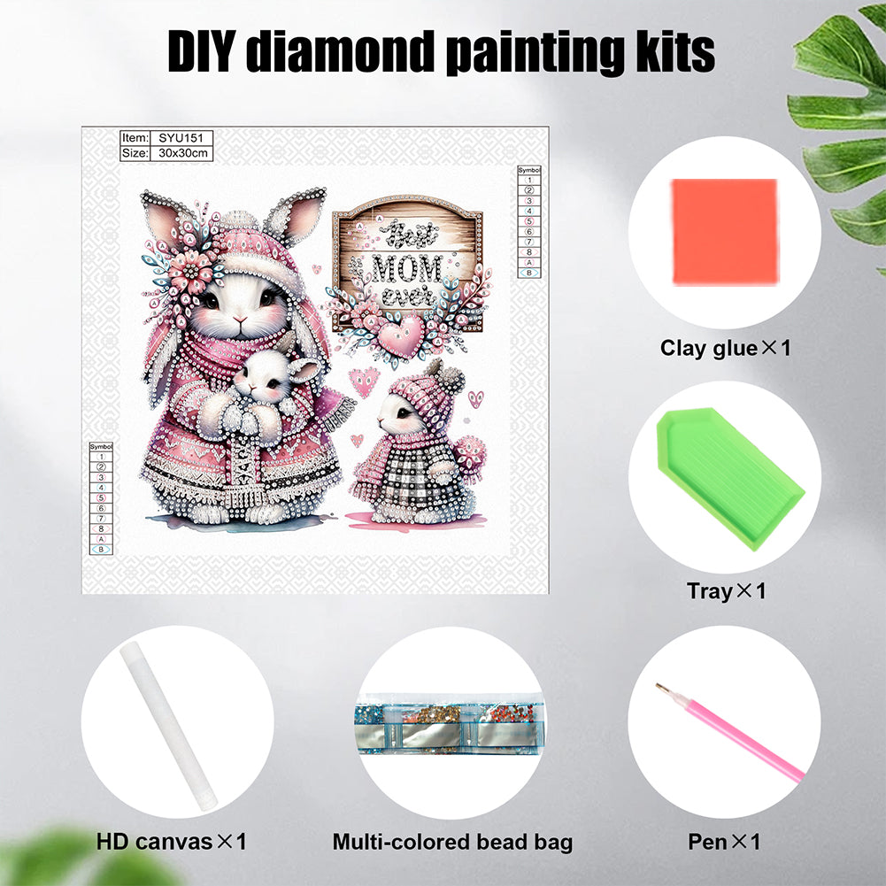 Mother'S Day - Special Shaped Drill Diamond Painting 30*30CM
