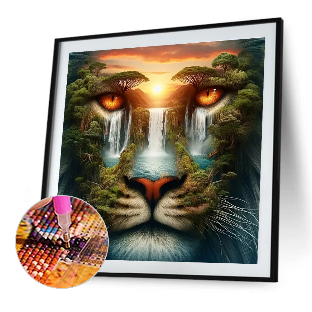 Tiger - Full Round Drill Diamond Painting 40*40CM