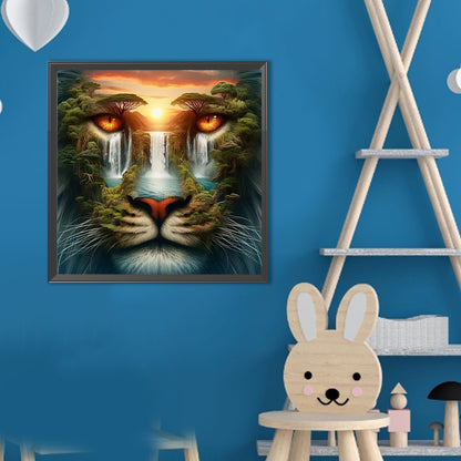Tiger - Full Round Drill Diamond Painting 40*40CM