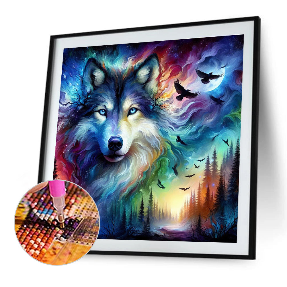 Wolf - Full Round Drill Diamond Painting 40*40CM