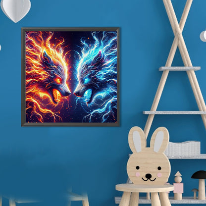 Wolf - Full Round Drill Diamond Painting 40*40CM